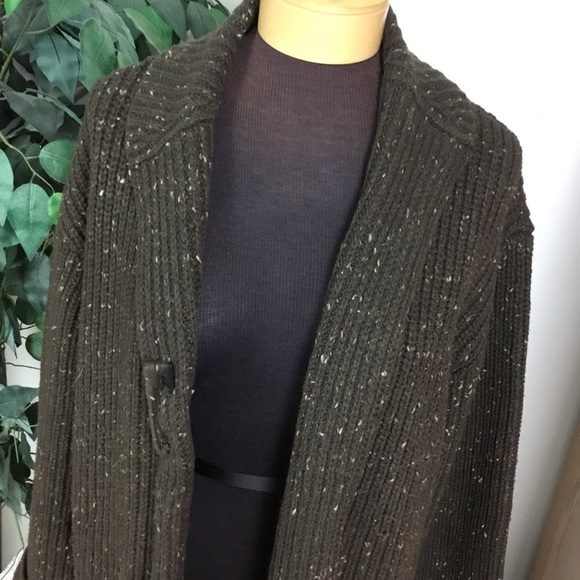 J.jill Med Petite open front heavy sweater brown - Picture 6 of 14